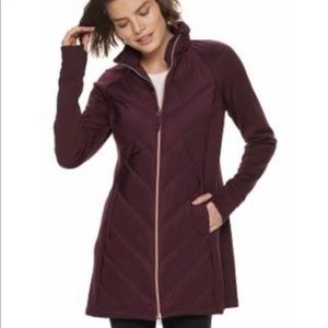 FILA sport long mixed media jacket